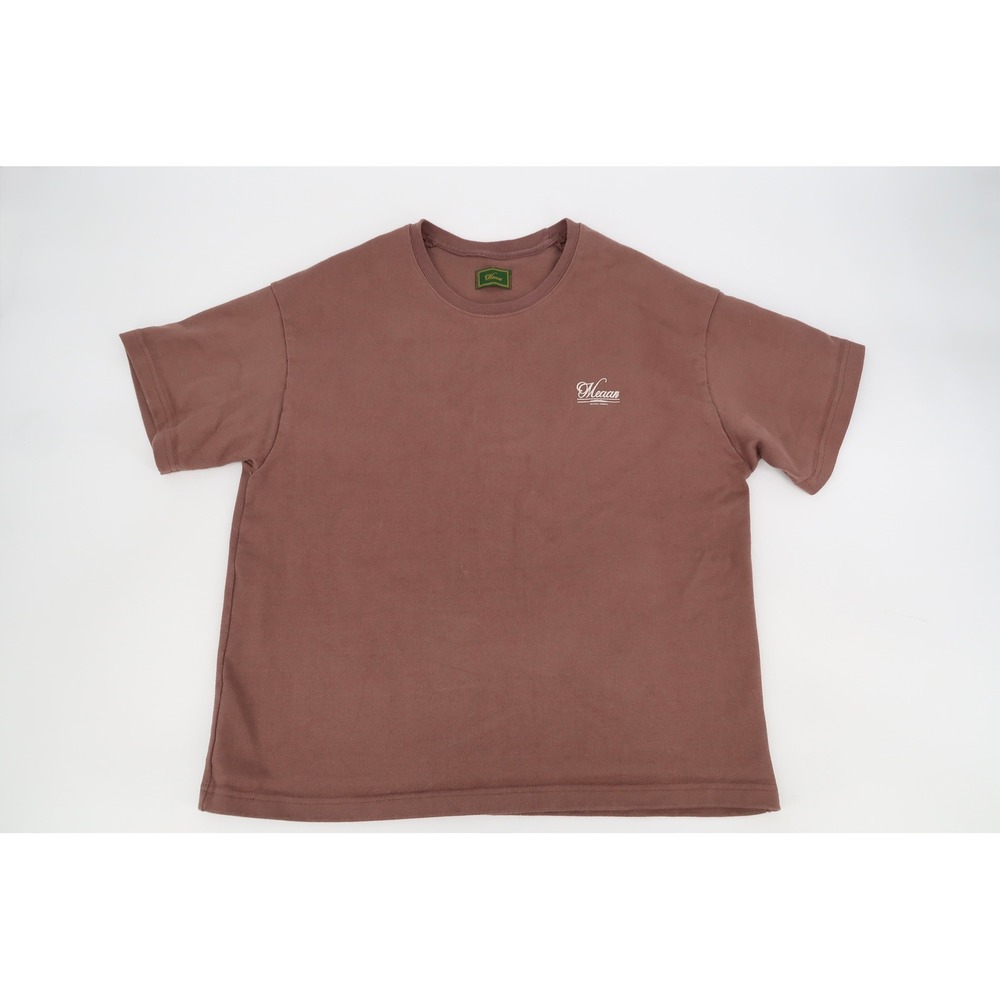 Meaan Graphic T-Shirt Mens Large Mauve Brown Atlanta Georgia Script Logo USA